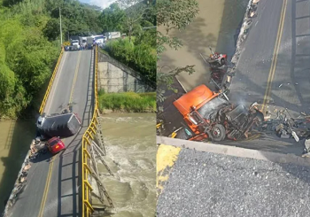 Se cayó puente que une a Quindío con el Valle del Cauca