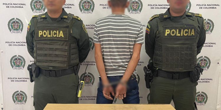 En el barrio la Campiña es capturado por el delito de hurto Calificado y Agravado