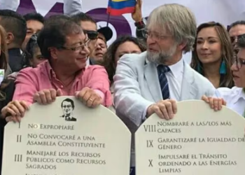 Así fue como Gustavo Petro, con Mockus y Claudia López, “firmó en piedra” que no iba a convocar una Asamblea Constituyente