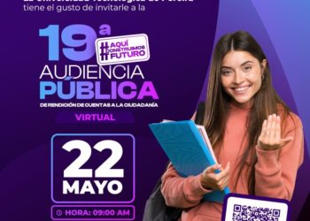 El 22 de mayo será la 19a Audiencia Pública Virtual de la UTP