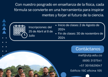 Inscríbase a la Maestría en Enseñanza de la Física