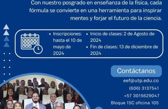 Abiertas las matrículas para la Especialización en Enseñanza de la Física