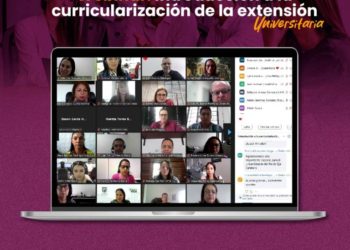 Webinar sobre Curricularización de la Extensión Universitaria reunió a más de 70 participantes de distintas Instituciones