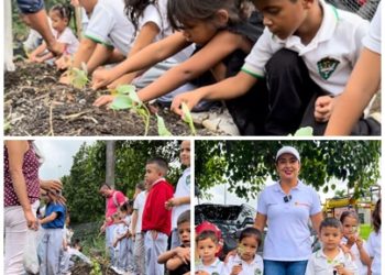 Los niños y niñas del Centro Educativo Esperanza- Galicia aprendieron a sembrar su propio alimento