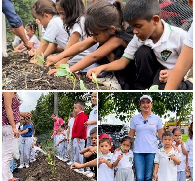 Los niños y niñas del Centro Educativo Esperanza- Galicia aprendieron a sembrar su propio alimento