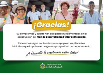 MENSAJE DE AGRADECIMIENTO DEL GOBERNADOR JUAN DIEGO PATIÑO OCHOA