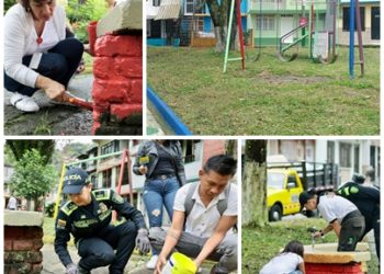 Los parques de la comuna Oriente se transformaron, gracias a la jornada de limpieza y embellecimiento “Pereira te Quiero Limpia”