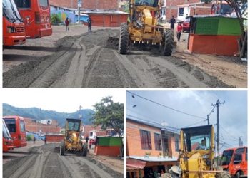 a Alcaldía de Pereira, realizó Intervenciones en el barrio El Remanso para mitigar el daño de la vía principal
