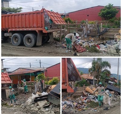 En menos de 2 meses, la Empresa de Aseo de Pereira ha retirado alrededor de 70 toneladas de residuos de las calles de El Remanso