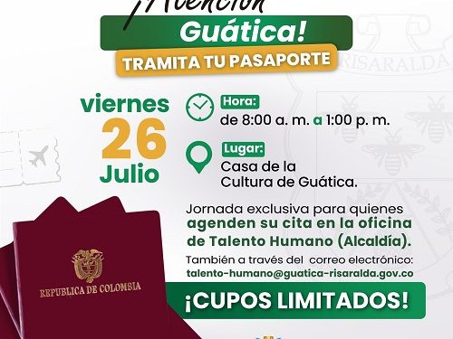 Hasta Guática llegará este viernes la jornada de descentralización de pasaportes