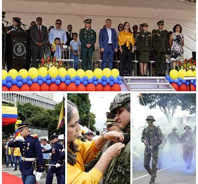 Cerca de 2.000 uniformados de las Fuerzas Militares y de Policía engalanaron las calles de Pereira y Dosquebradas