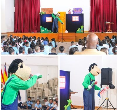 Niños y niñas beneficiados con la estrategia “Placa y Caries unos monstruos de verdad