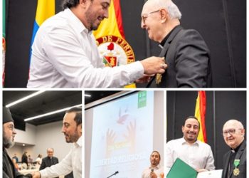 *Gobernador conmemoró el Día Nacional de la Libertad Religiosa y de Cultos y le entregó la Gran Cruz de Risaralda al obispo de Pereira*