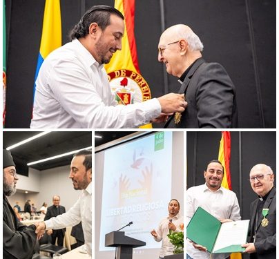 *Gobernador conmemoró el Día Nacional de la Libertad Religiosa y de Cultos y le entregó la Gran Cruz de Risaralda al obispo de Pereira*