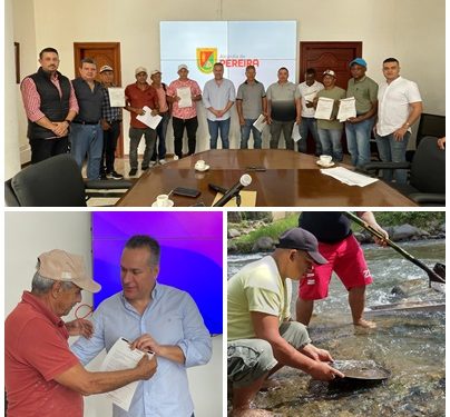 Alcalde entregó certificados a mineros para que ejerzan legalmente la minería de subsistencia 