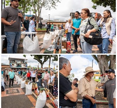 Gobernador entregó en el corregimiento de Arabia kits de huertas a mujeres rurales