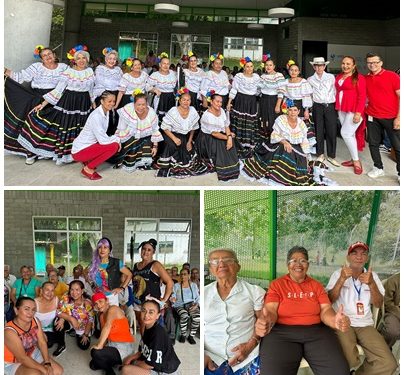 Adultos mayores del Centro Vida El Oso, participaron en la primera Feria Saludable