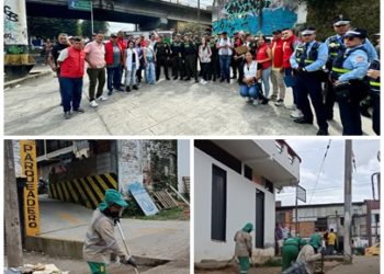 Empresa de Aseo volvió a recoger 15 metros cúbicos de desperdicios en la Carrera 10 con Calle 10 de Pereira