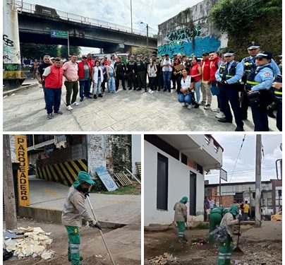 Empresa de Aseo volvió a recoger 15 metros cúbicos de desperdicios en la Carrera 10 con Calle 10 de Pereira