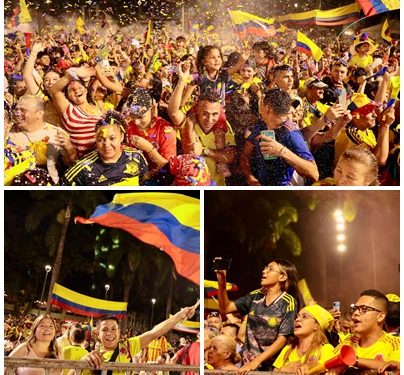 Excelente comportamiento de los pereiranos que asistieron masivamente para ver la final de la Copa América