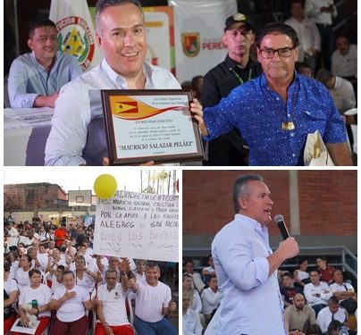 Comunidad de San Nicolás, demostró el reconocimiento por la labor del Alcalde Mauricio Salazar, dando el nombre del mandatario a la unidad deportiva