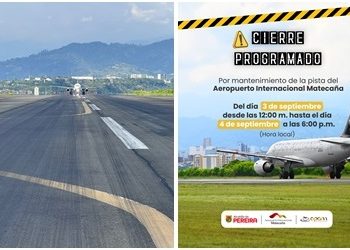 Aeropuerto Internacional Matecaña, tendrá cierre programado por mantenimiento de la pista