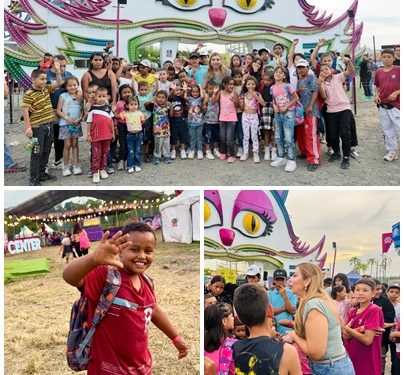 Gestora Social regaló una tarde de risas, aventuras y diversión, a 55 niños de Puerto Caldas