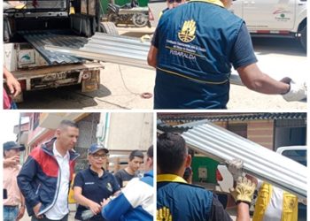 Gobernación entregó ayuda humanitaria a familias damnificadas por vendaval que se registró en Apía