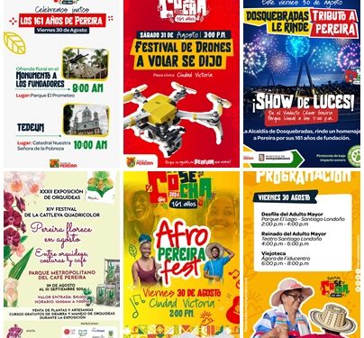 Pereira se prepara para culminar la celebración de sus 161 años, con una agenda para todos los gustos