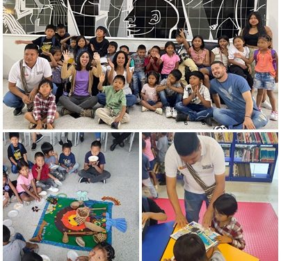 En el marco del Día Internacional de los Pueblos Indígenas, más de 30 niños de la comunidad Embera Chamí, recorrieron el Centro Cultural Lucy Tejada