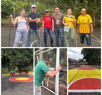 Alcaldía de Pereira contribuye al embellecimiento de la comuna Río Otún