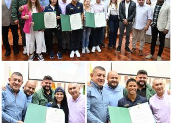 La Asamblea condecoró a deportistas olímpicos apoyados por la Gobernación de Risaralda