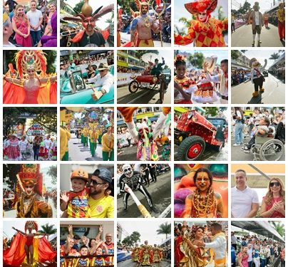 UNA TARDE DE MAGIA Y COLOR VIVIERON LOS PERERIANOS CON EL CARNAVAL DE LAS FIESTAS DE LA COSECHA