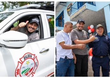 En Balboa, el gobernador entregó camioneta para atender emergencias en zonas de difícil acceso