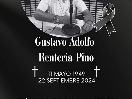 FALLECIÓ EL PERIODISTA GUSTAVO ADOLFO RENTARÍA PINO
