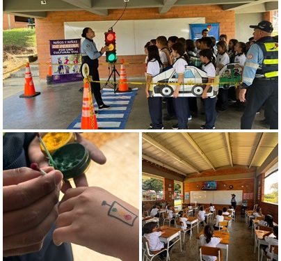 Una jornada lúdica y pedagógica sobre seguridad vial se llevó a cabo en el Liceo Campestre de Pereira