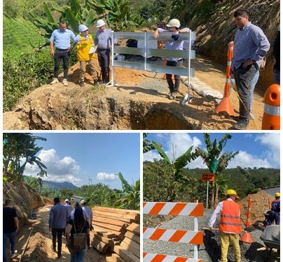 Gobernación visita los puntos viales más críticos en los diferentes municipios del departamento