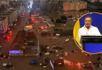 Petro atribuyó al cambio climático la tragedia en Valencia (España) por temporal que dejó 51 muertos