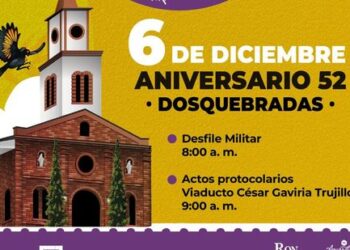 Dosquebradas se prepara para celebrar 52 años mañana 6 de diciembre