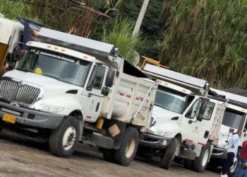 Gobernación instaló carpas con mecanismo electrónico en las volquetas del departamento