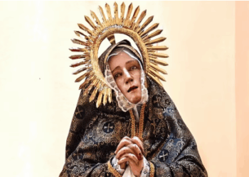 Según feligreses, la imagen de la Virgen Dolorosa en Ocaña habría llorado: el momento quedó registrado en video