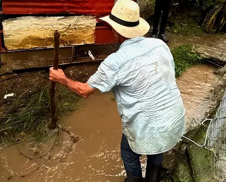 Bomberos Pereira atendió llamado por lluvias en Puerto Caldas y Dirección de Gestión del Riesgo evalúa diversas afectaciones en la ciudad