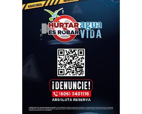 Aguas y Aguas lanza campaña “Hurtar agua, es robar vida”, para poner freno a la defraudación de fluidos