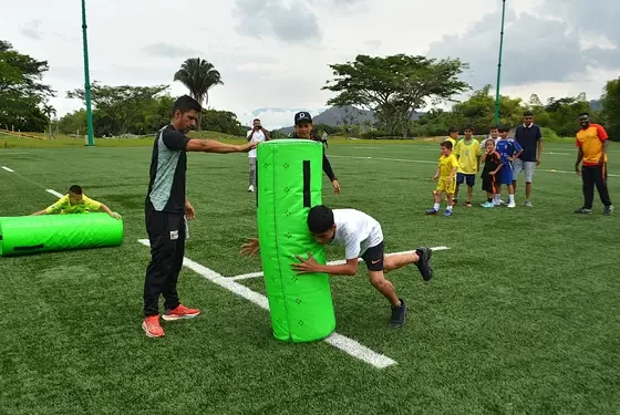 Niños de Pereira y Pácora, Caldas vivieron una jornada deportiva y recreativa en el Parque Metropolitano del Café