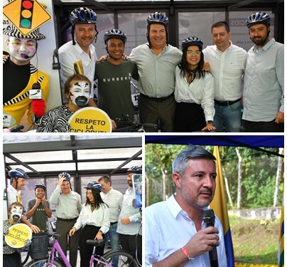 La nueva estación cuenta también con bicicletas violetas, equipadas con GPS y articuladas con la App Mujer Segura, liderada por la Oficina de la Mujer de la Alcaldía de Pereira.