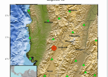 Temblor hoy en Colombia: magnitud y epicentro del último sismo registrado