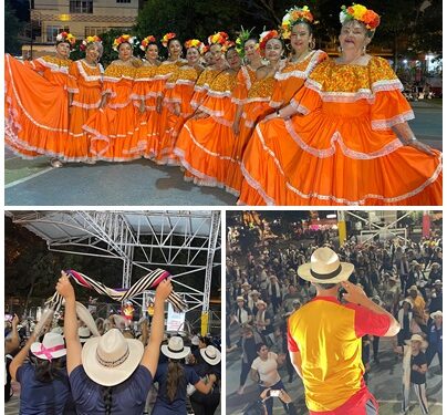 Con poncho y sombrero, el programa Hábitos y Estilos de Vida Saludable llenó de alegría al sector A del Parque Industrial
