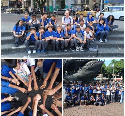 Estudiantes de la Escuela la Palabra disfrutaron de un recorrido por las zonas culturales de Pereira