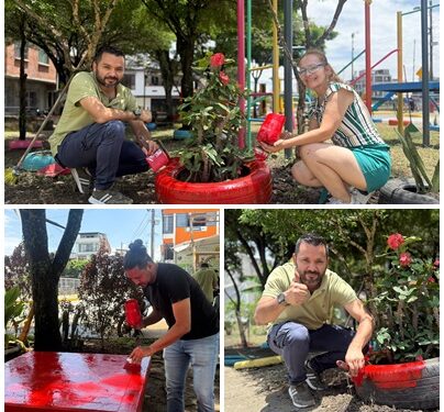 Alcaldía de Pereira y comunidad trabajan juntos en la recuperación del parque del barrio Perla del Sur