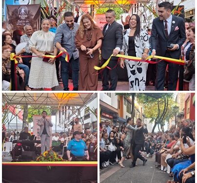 La peatonal de la calle 22 entre 7 y 8, se convirtió en el epicentro del tango en Pereira